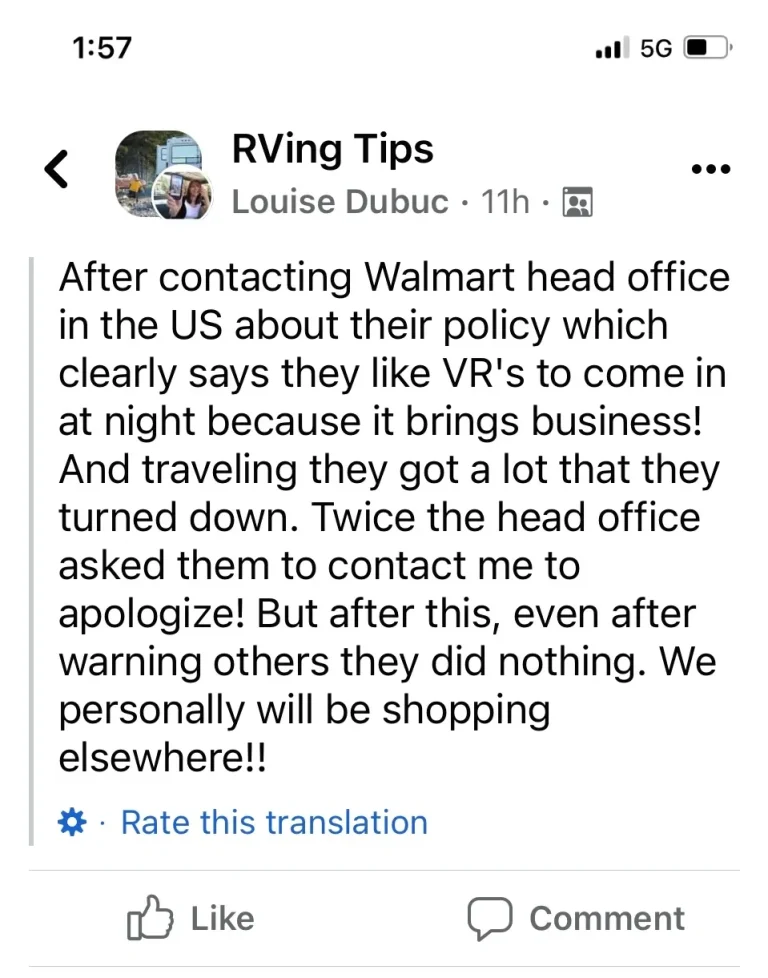 Rving Doesn’t Entitle Anyone