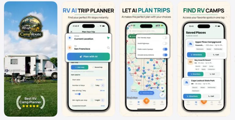 CampRoute: A New RV Trip Planning App